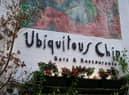 Ubiquitous Chip signage by sculptor George Wyllie 