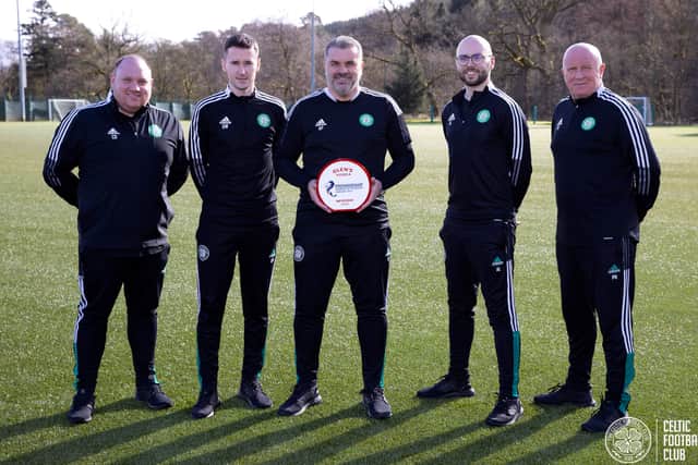 Celtic boss Ange Postecoglou has been named ‘Glen’s Manager of the Month’ for February 