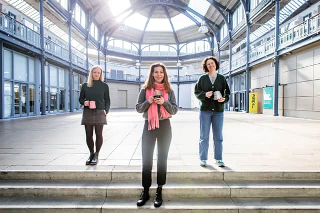 L-R   Lisa Lawson ,Hannah Davies and Zsofia Zubay