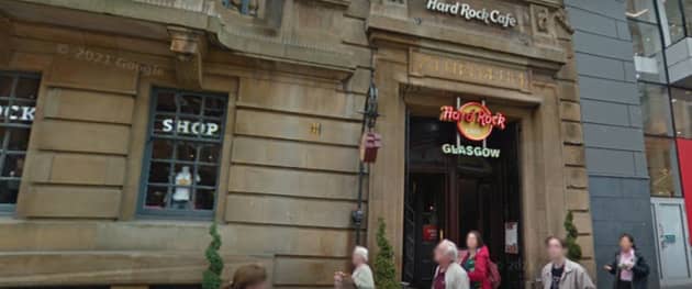The Hard Rock Cafe Glasgow on Buchanan Street.