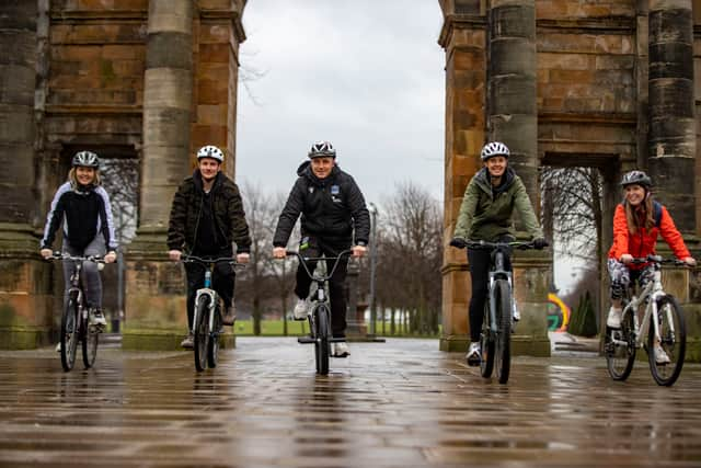 Several famous faces helped launch the Glasgow event.