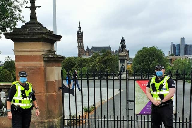 Police are planning extra patrols in Kelvingrove Park.