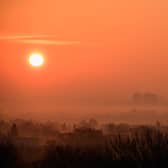  A view of the sun rising over Glasgow from Baljaffray. (Photo by Jeff J Mitchell/Getty Images)