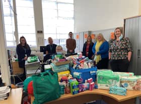 NHS Greater Glasgow and Clyde staff have been collecting essentials.