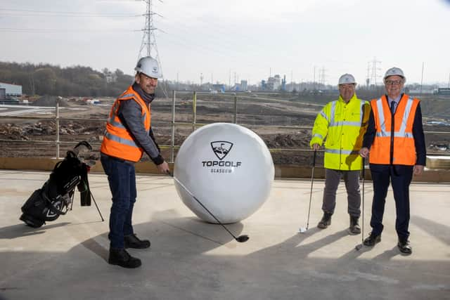 Topgolf had a topping out ceremony.