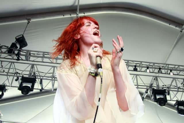 Musician Florence Welch of the music group Florence and the Machine.