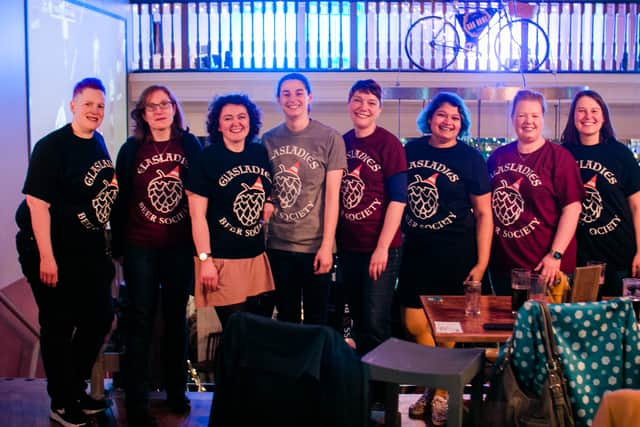 Members of the Glasladies Beer Society.