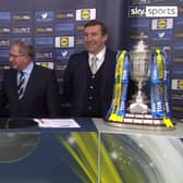 Rod Stewart during the Scottish Cup draw in 2017.