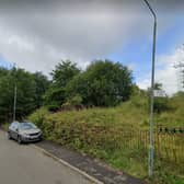 The site of the proposed housing development in Drumchapel.