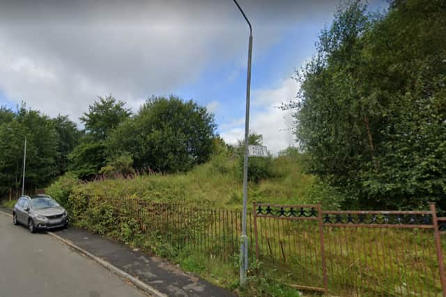 The site of the proposed housing development in Drumchapel.