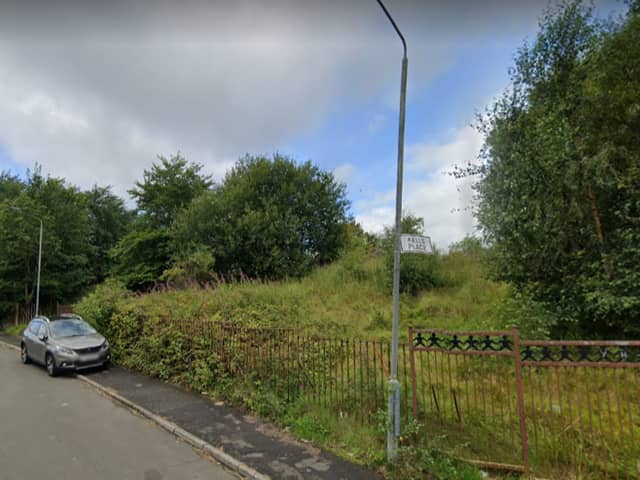 The site of the proposed housing development in Drumchapel.