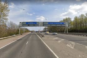 The M8 will be closed at junction 13.
