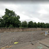 The site of the proposed development on Pine Place.