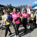 First Minister Nicola Sturgeon joined the kiltwalkers.