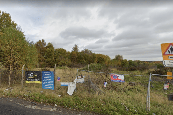 The derelict site where the homes will be built.
