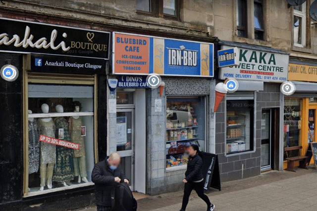 The Bluebird Cafe in Govanhill.