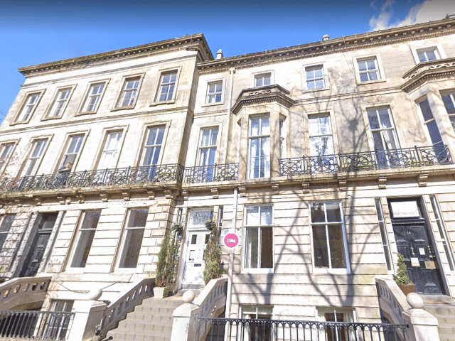 The hotel next to Great Western Road.