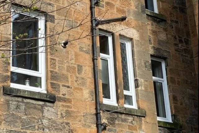 New windows were installed by the owner.