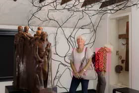 Final Journey sculpture and Heart of Africa tree 3d art installation