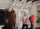 Final Journey sculpture and Heart of Africa tree 3d art installation
