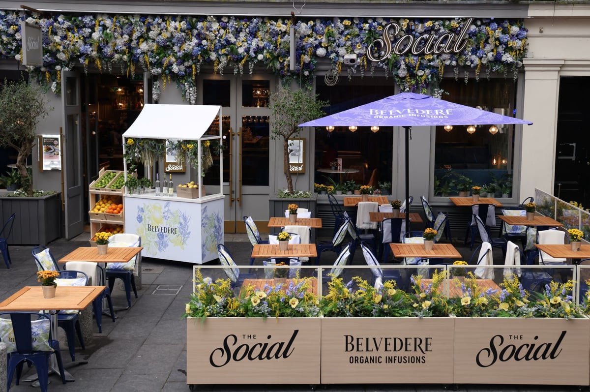 Belvedere Organics terrace has opened at The Social