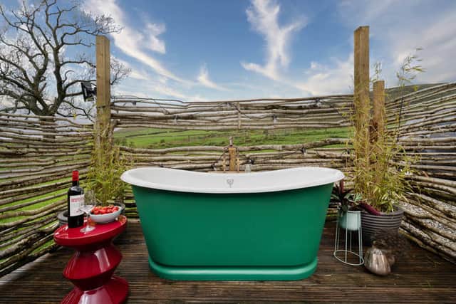 Cosy hilltop cabin with outdoor bath, and no wi-fi (Image: canopyandstars/Burnhead Bothies)