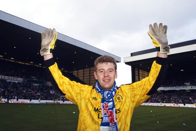 Andy Goram with Rangers in 1992
