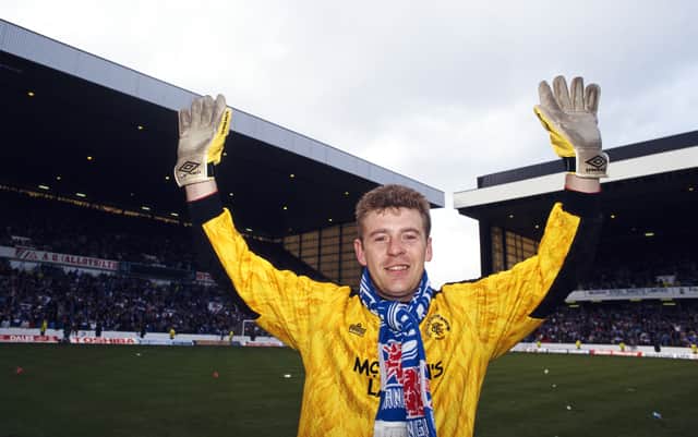 Andy Goram with Rangers in 1992
