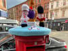 Queens Platinum Jubilee: Knitted decorations spotted on local post boxes include figures of Her Majesty, her corgis and British Beefeaters