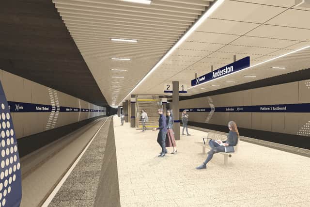 Anderston train station is being refurbished.