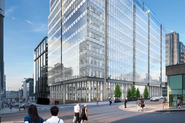 The plans for the office building on Bothwell Street.