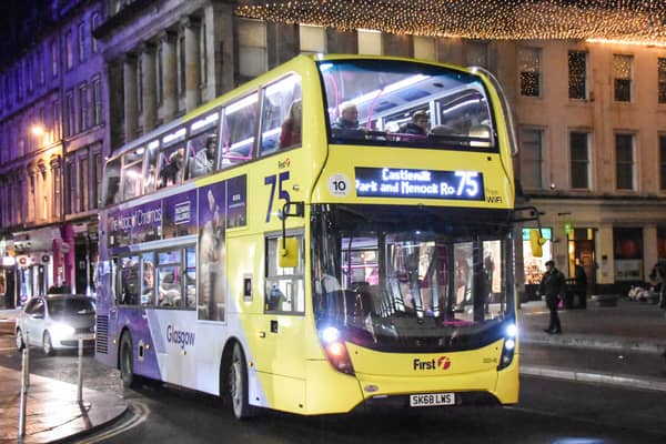The First Glasgow night bus network is back.
