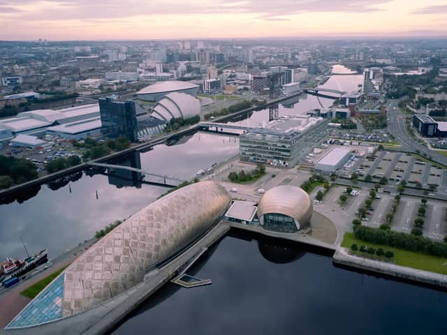 There are concerns about parts of Glasgow being flooded.