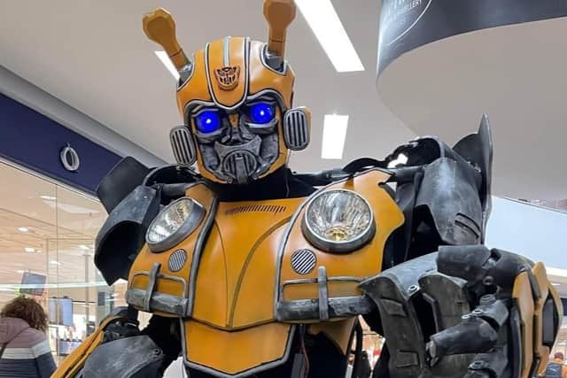 A 7ft Bumblebee, from Transformers, will be there.