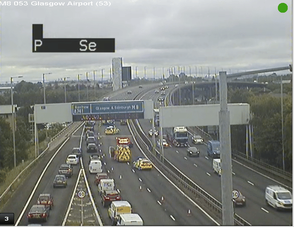 Images from Traffic Scotland.