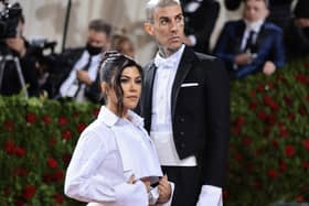 Travis Barker and Kourtney Kardashian at The 2022 Met Gala (Getty Images)