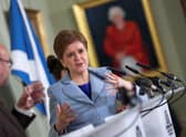 First Minister Nicola Sturgeon.
