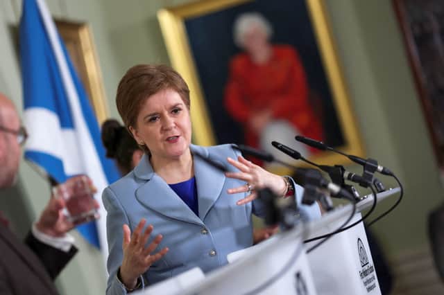 First Minister Nicola Sturgeon.