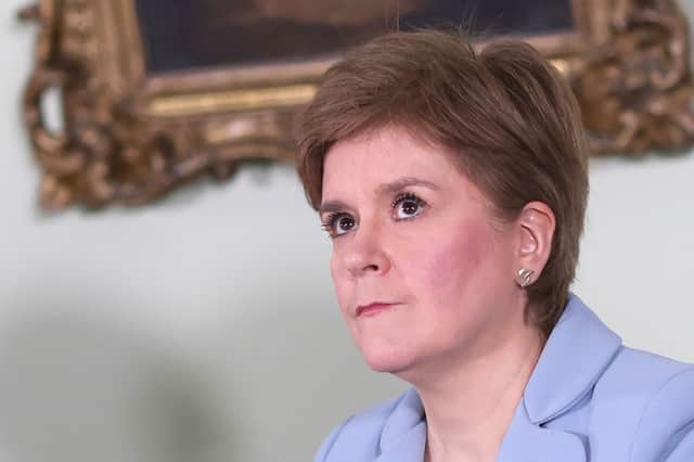 First Minister Nicola Sturgeon will speak at 2pm