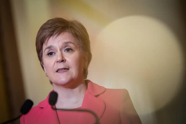 First Minister Nicola Sturgeon.