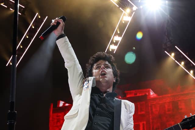 Green Day are playing in Glasgow’s Bellahouston Park.