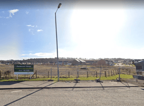 The site on the southern edge of Glasgow.