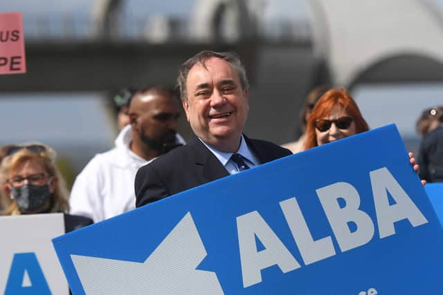 Alex Salmond, leader of Alba.