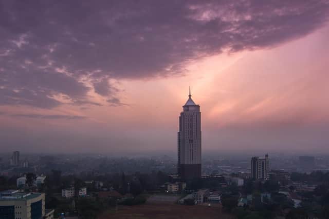 Nairobi, capital of Kenya.