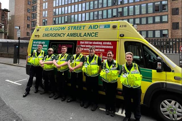 Some of the Glasgow Street Aid team.