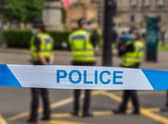 Police in Glasgow.