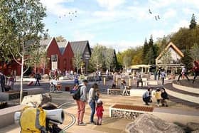 Artist’s impression of part of the planned Lomond Banks development