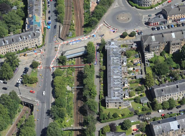 The Nithsdale Road Bridge.