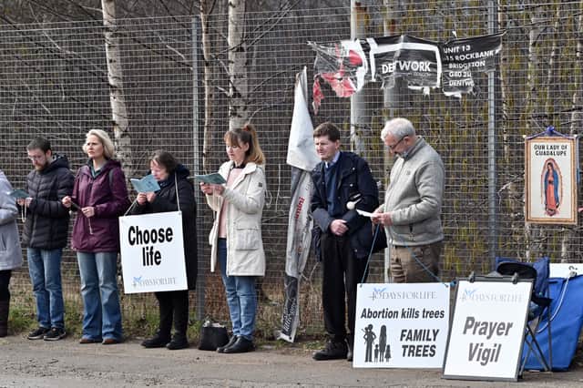 There have been vigils and protests outside clinics.