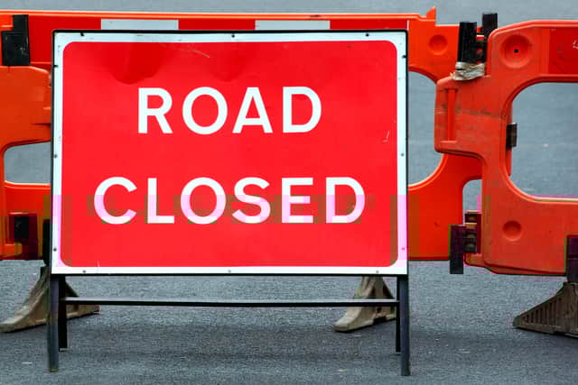 The M8 carriageway will be closed.